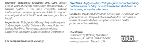 Zymox Oratene® Enzymatic Brushless Oral Gel