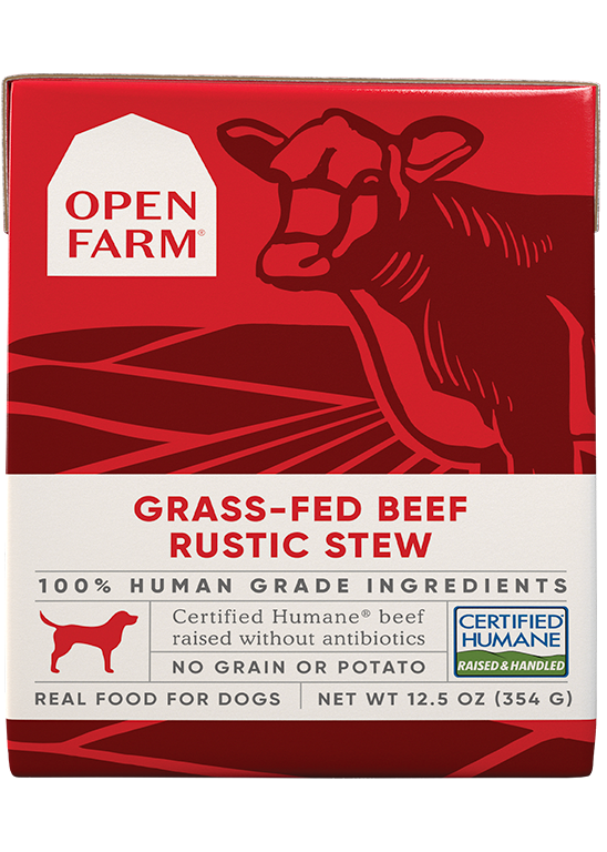 Open Farm Grass-Fed Beef Rustic Stew Wet Dog Food