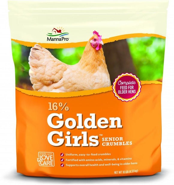 Manna Pro Adult Poultry Care Golden Girls Senior Crumbles